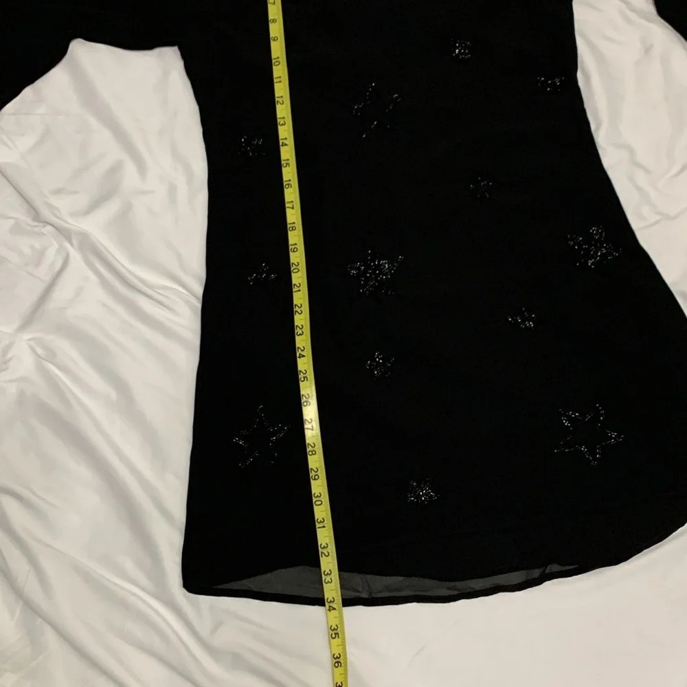 Chaser Bell Sleeve Beaded Dress M - Picture 11 of 13